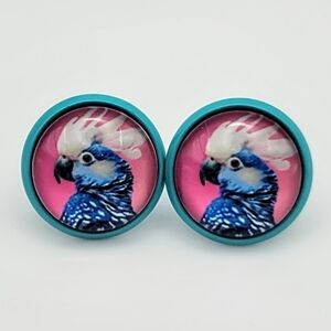Tropical Parrot Stud Earrings